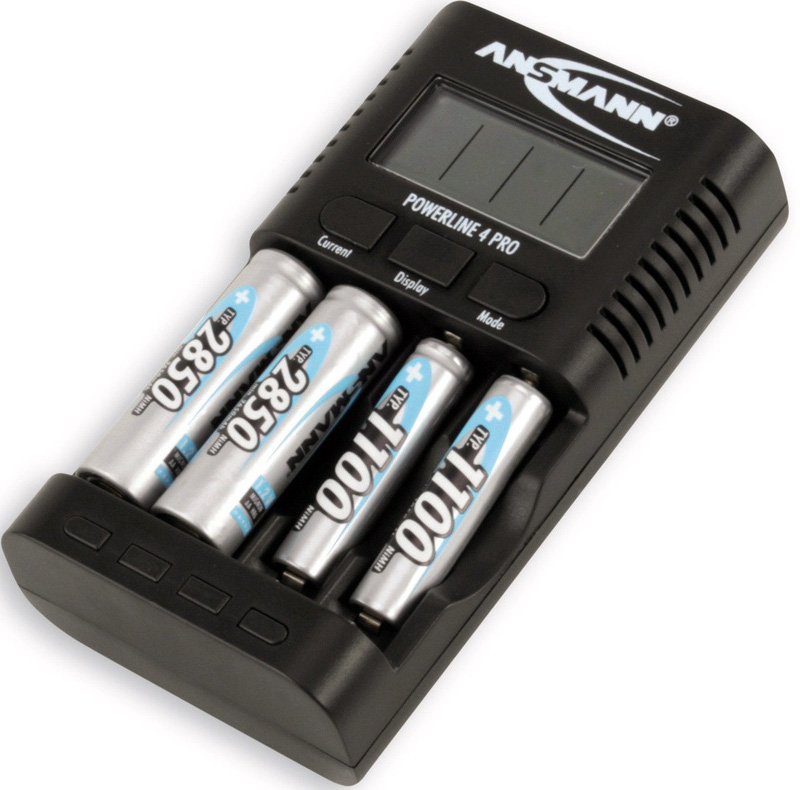 Ansmann 1001-0005-US Powerline 4 Professional Battery Charger - AA/AAA