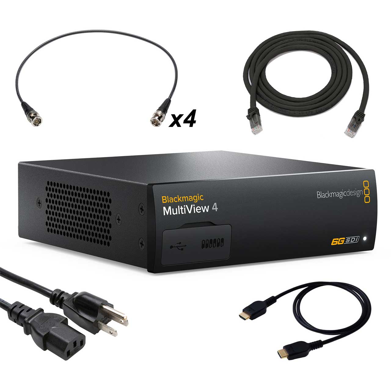 Blackmagic Design MultiView 4 MultiViewer Kit With SDI/HDMI/Ethernet ...