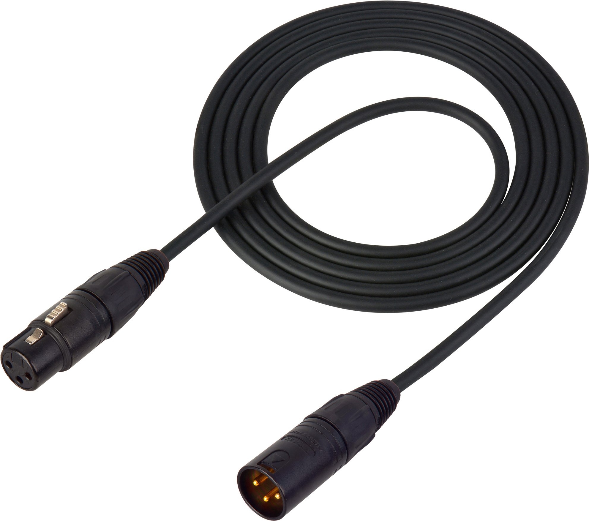 Sescom DMX-3M3F-15/B Lighting Control Cable 3-Pin XLR Male To 3-Pin XLR ...