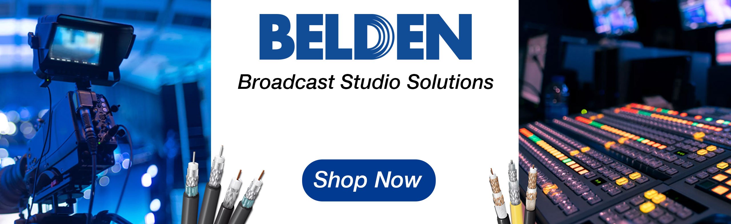 Belden provides the best cable for broadcast studios