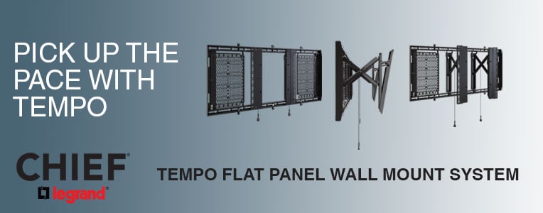 This Chief AS3LD all-in-one configurable wall mounting system is designed to improve efficiency by streamlining installation workflow.