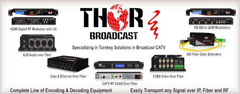 Check out the complete line of Thor encoding and decoding equipment