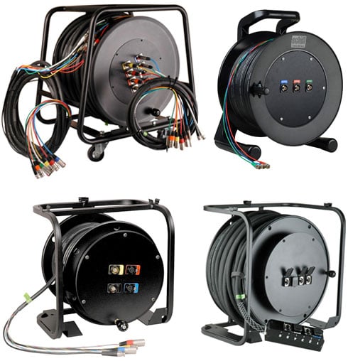 Custom Cable Reels, Video, Audio, CAT5 & Fiber