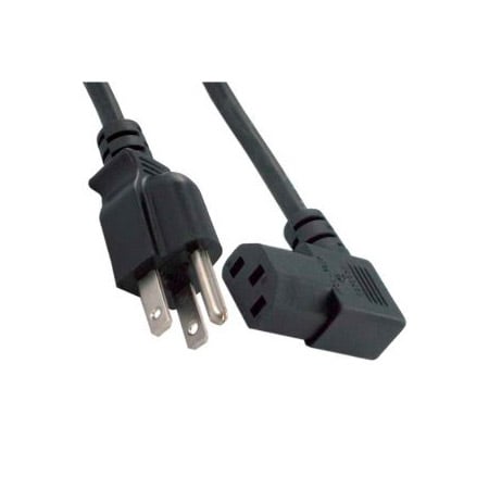 3-Prong AC to IEC Female Right Angle Power Cord - 10 Foot