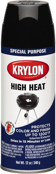 Krylon High Heat Flat Black Spray Paint 12 Ounce