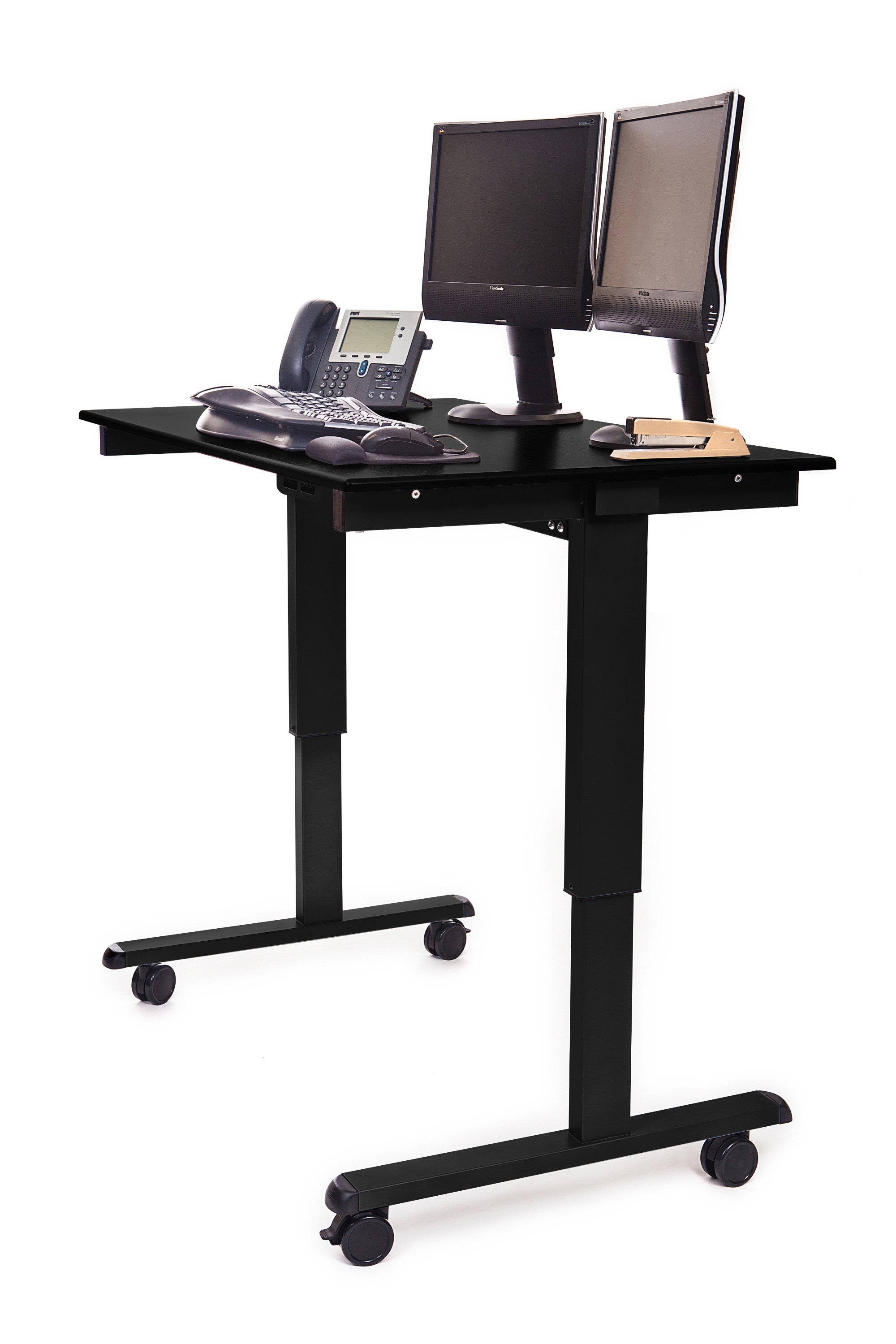 Luxor STANDE-48-BK/BO 48 Inch Electric Standing Desk - Black Frame ...