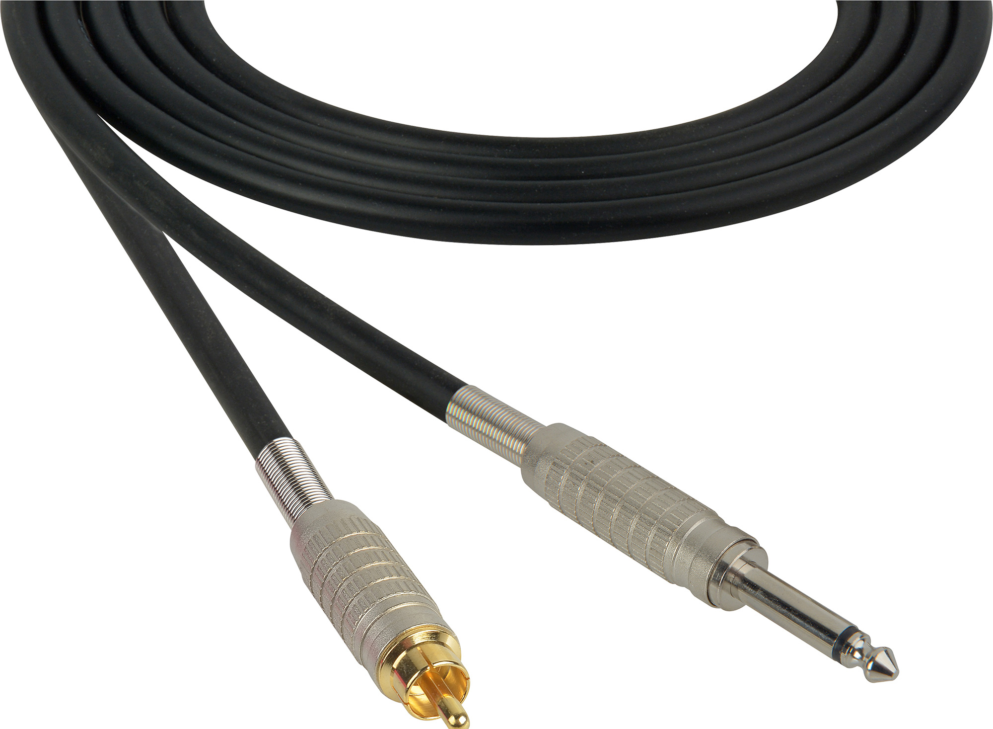 Mogami Audio Cable 1/4-Inch TS Mono Male to RCA Male 1.5 Foot - Black 