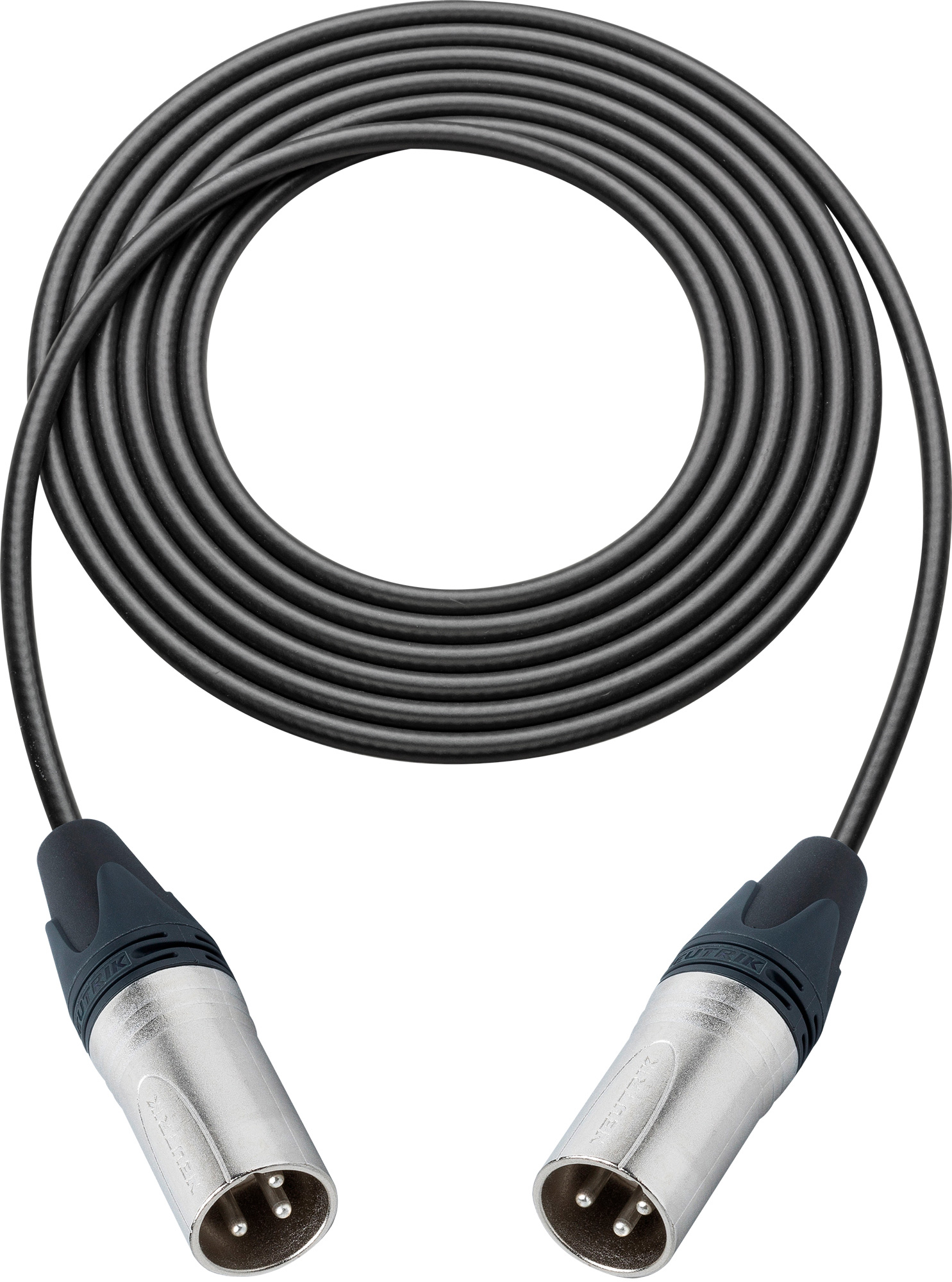 Canare StarQuad Cable 3Pin XLR Male to 3Pin XLR Male 3 Foot Black