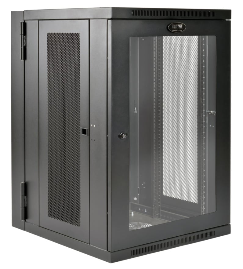 Tripp Lite 18U Wall-Mount Rack Enclosure Cabinet with Clear Acrylic ...