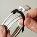 Rip-Tie Hook-and-Loop Cable Tie,6 in,Black,PK10 H-06-010-BK, 1 - QFC