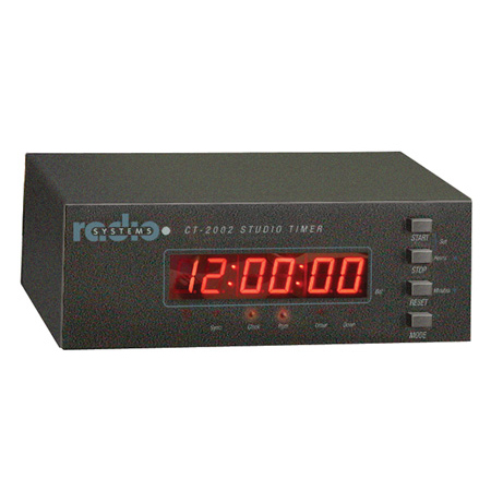 Radio Systems CT-2002 Desktop  LED Studio Clock & Timer with IR  Remote