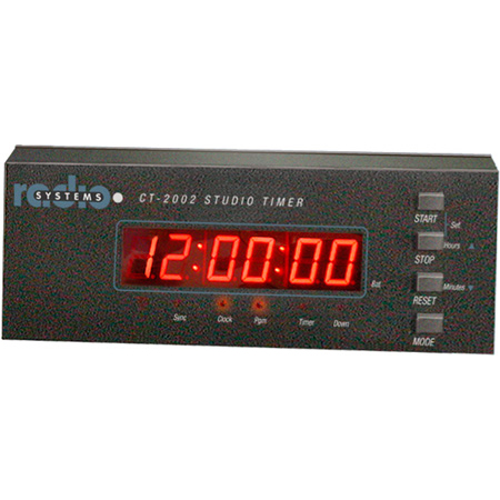 Radio Systems CT-2002 Thin Console Mount LED Studio Clock & Timer (No  Remote)