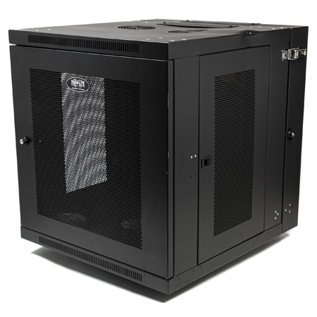 Tripp Lite 12U Wall-Mount Rack Enclosure Cabinet Double Hinge Removable ...