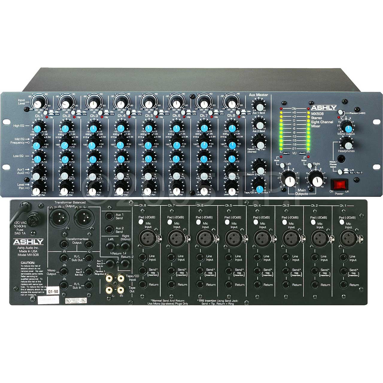 Ashly 8-Channel Stereo Mixer