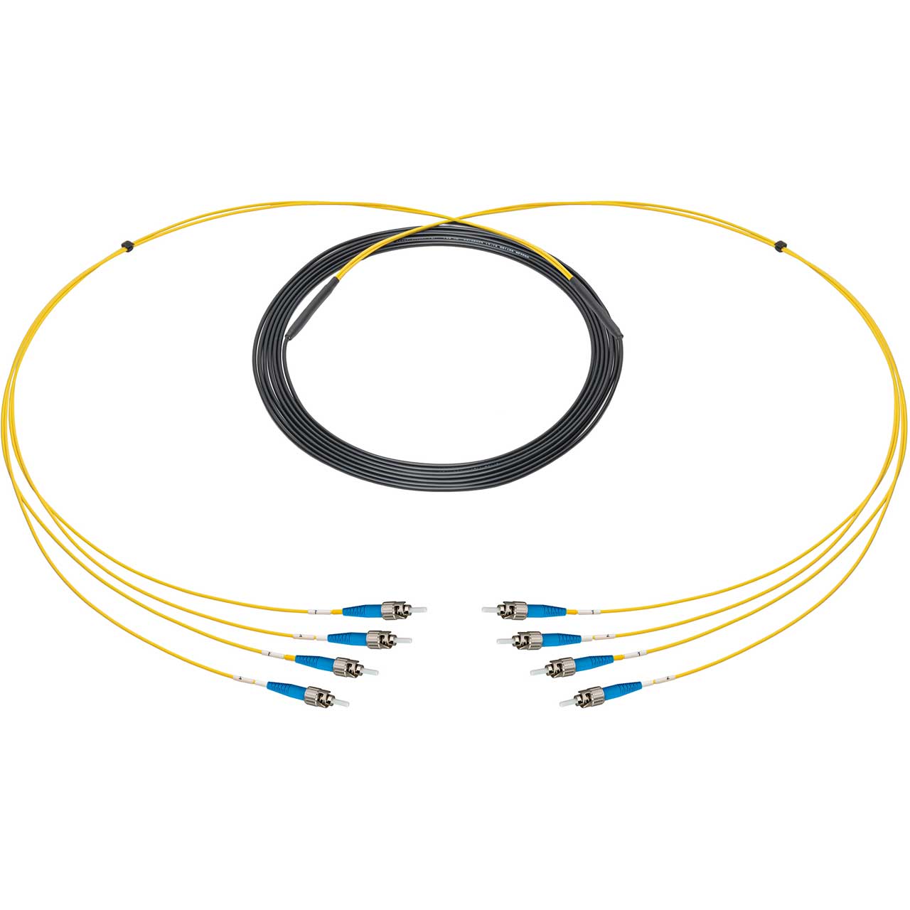 Camplex - CMX-TR04ST-0500 - 4-Channel St Single Mode Fiber Optic Tactical Snake On Reel - 500 Foot