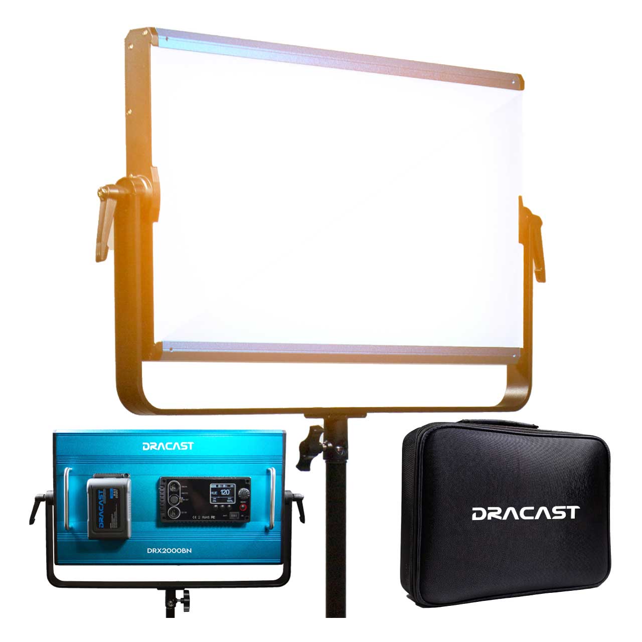  Dracast X Series LED1000 RGB + Bi-Color LED 3 Light