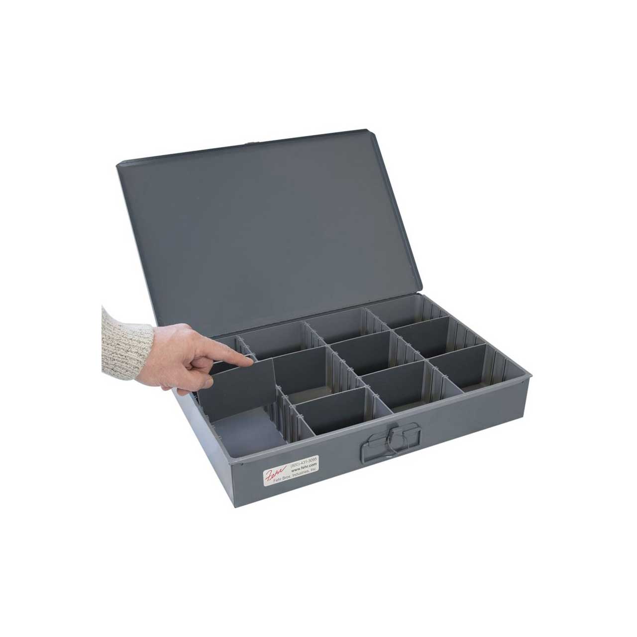 Plastic Box With Dividers, Adjustable Organizer Box Small Storage