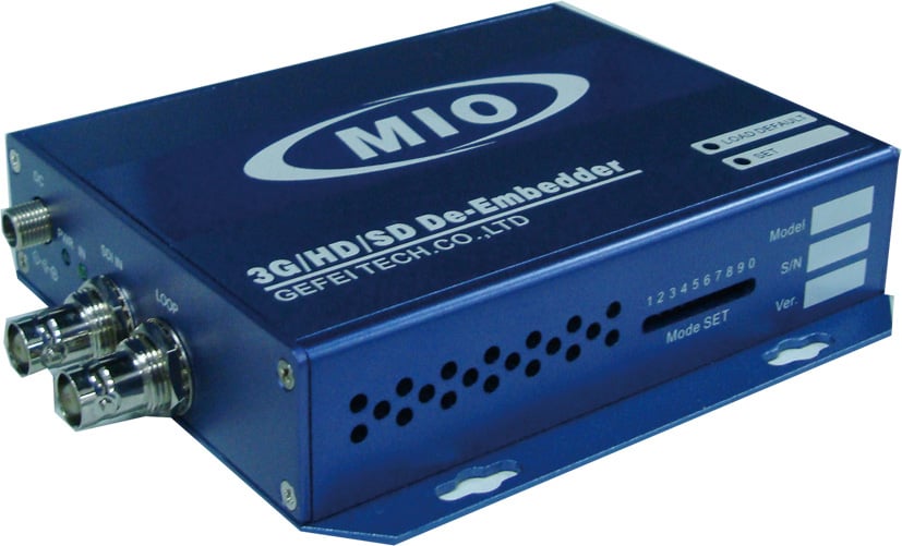 MIO Demux HD HD SD SDI Audio De embedder Dual Ch Analog Audio Outputs