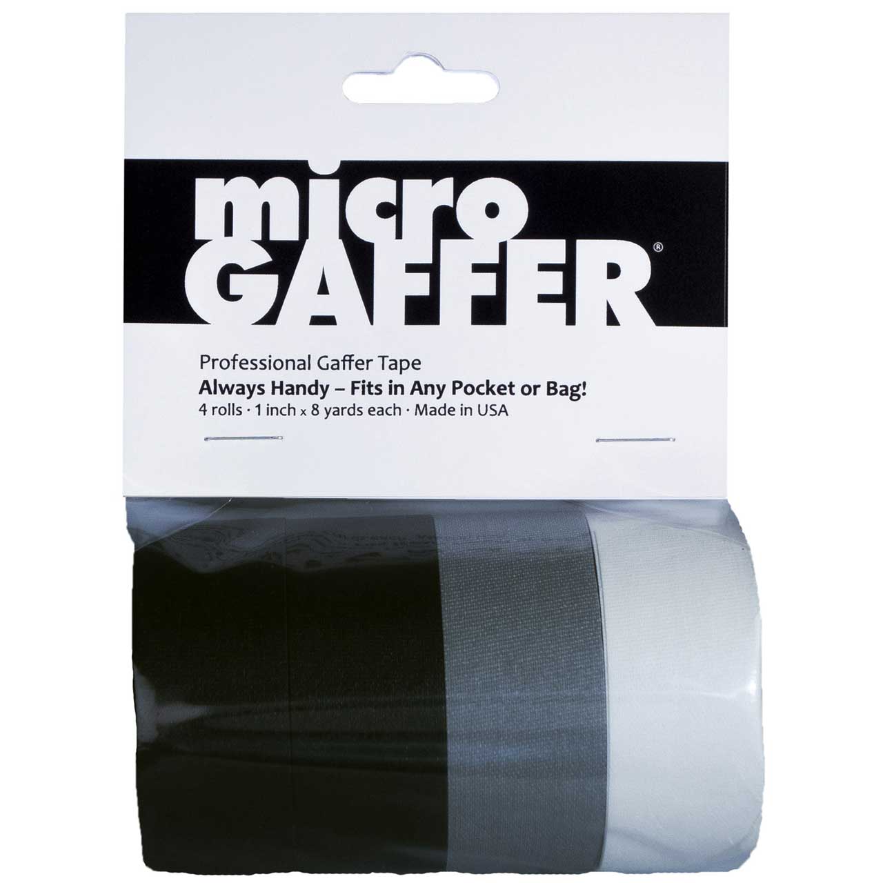 Pro Tapes Pro-Gaff Gaffers Tape BGT1-12 3-Pack - 1 Inch x 12 Yards - Black