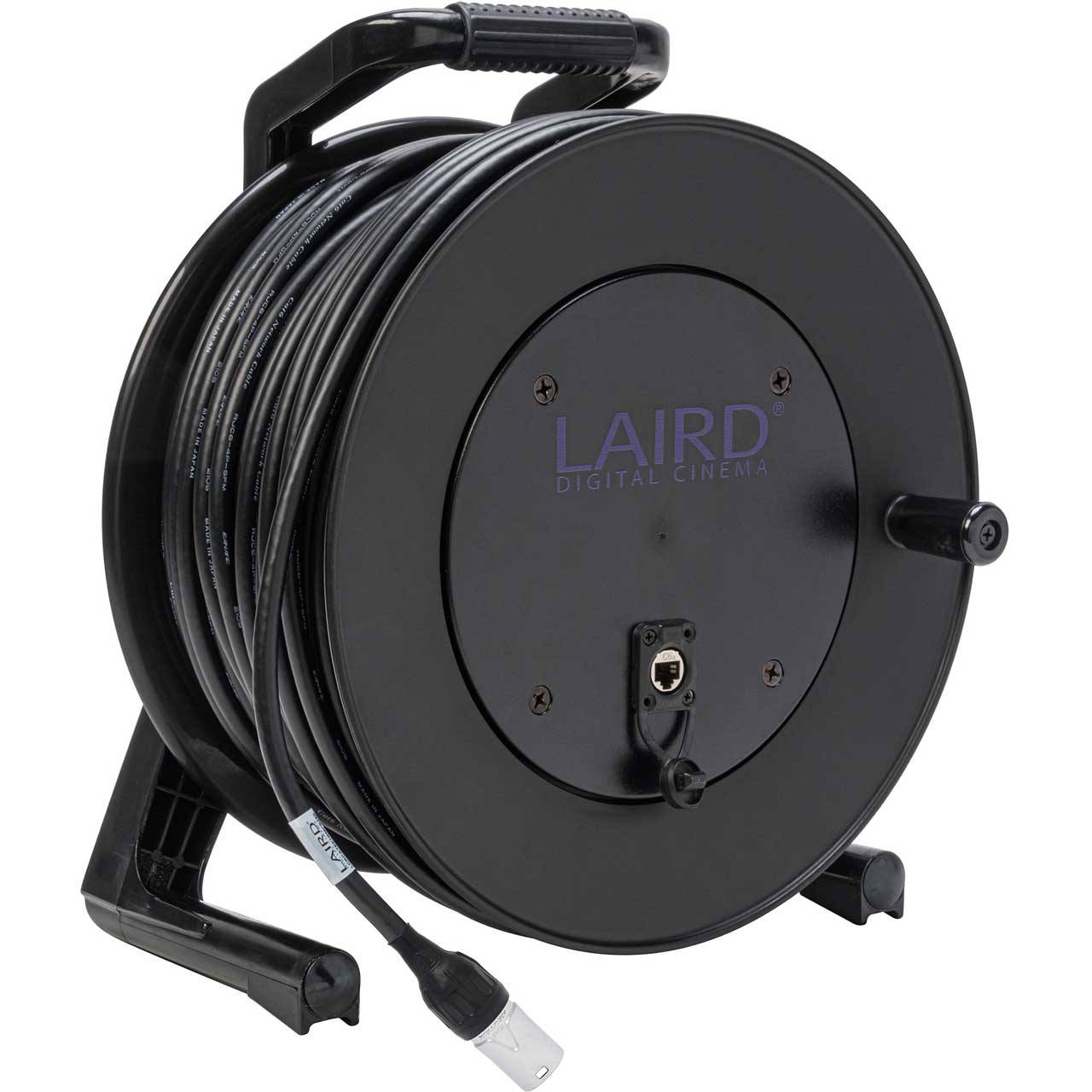 LAIRD LCR-CAT6A-EC-150 Belden 10GX CAT6A Ethernet Cable with etherCON  Connectors on Cable and Reel Hub- 150 Foot