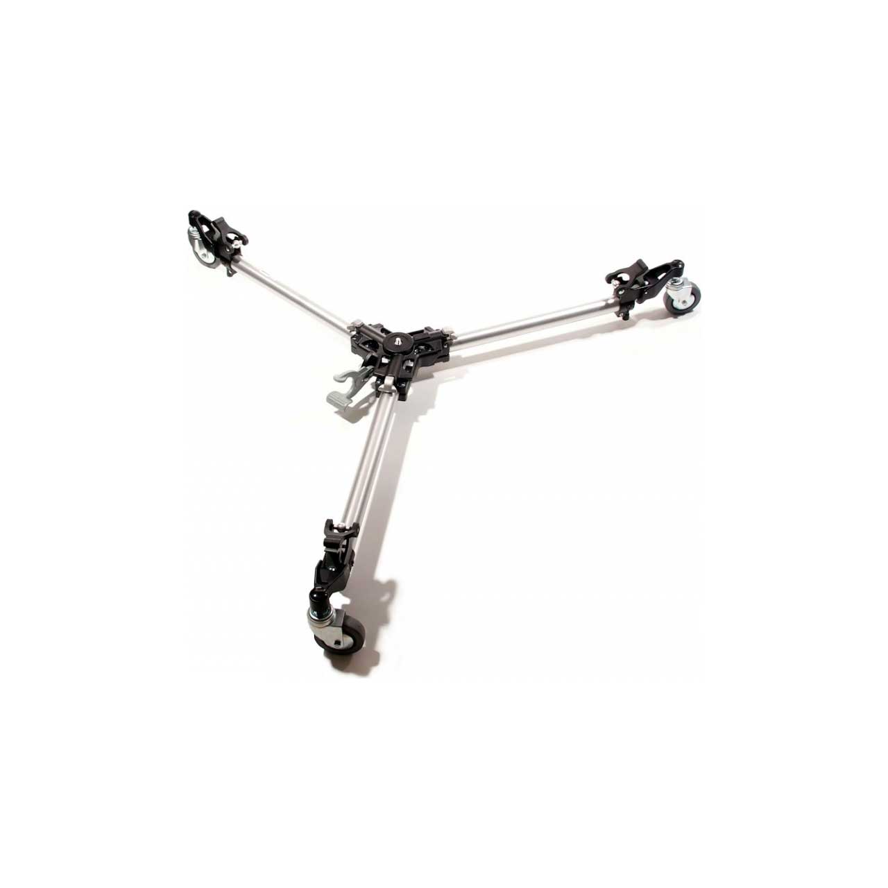 Manfrotto 181 Folding Auto Dolly for Twin Spiked Metal Feet Tripods - Silver