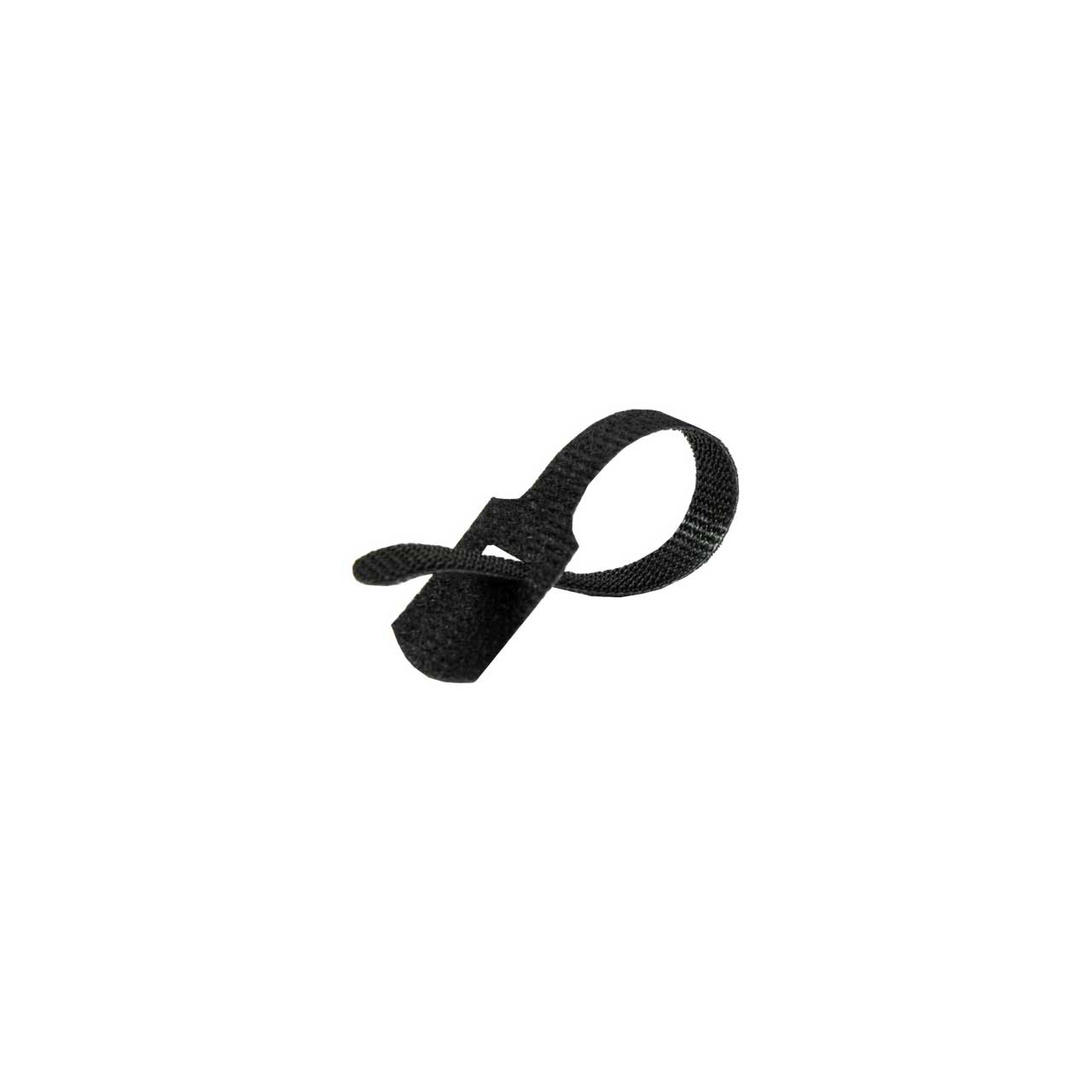 Rip-Tie Mini Q-35-056-BK 1/4 x 3-1/2 Inch Hook & Loop Cable Ties - 56  Pieces - Black