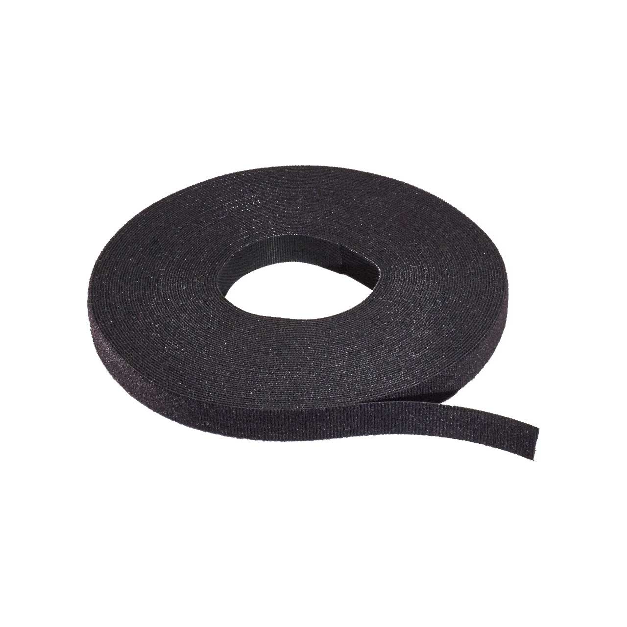 1/2 x 75' - Loop - Black Velcro Brand Tape - Individual Strips