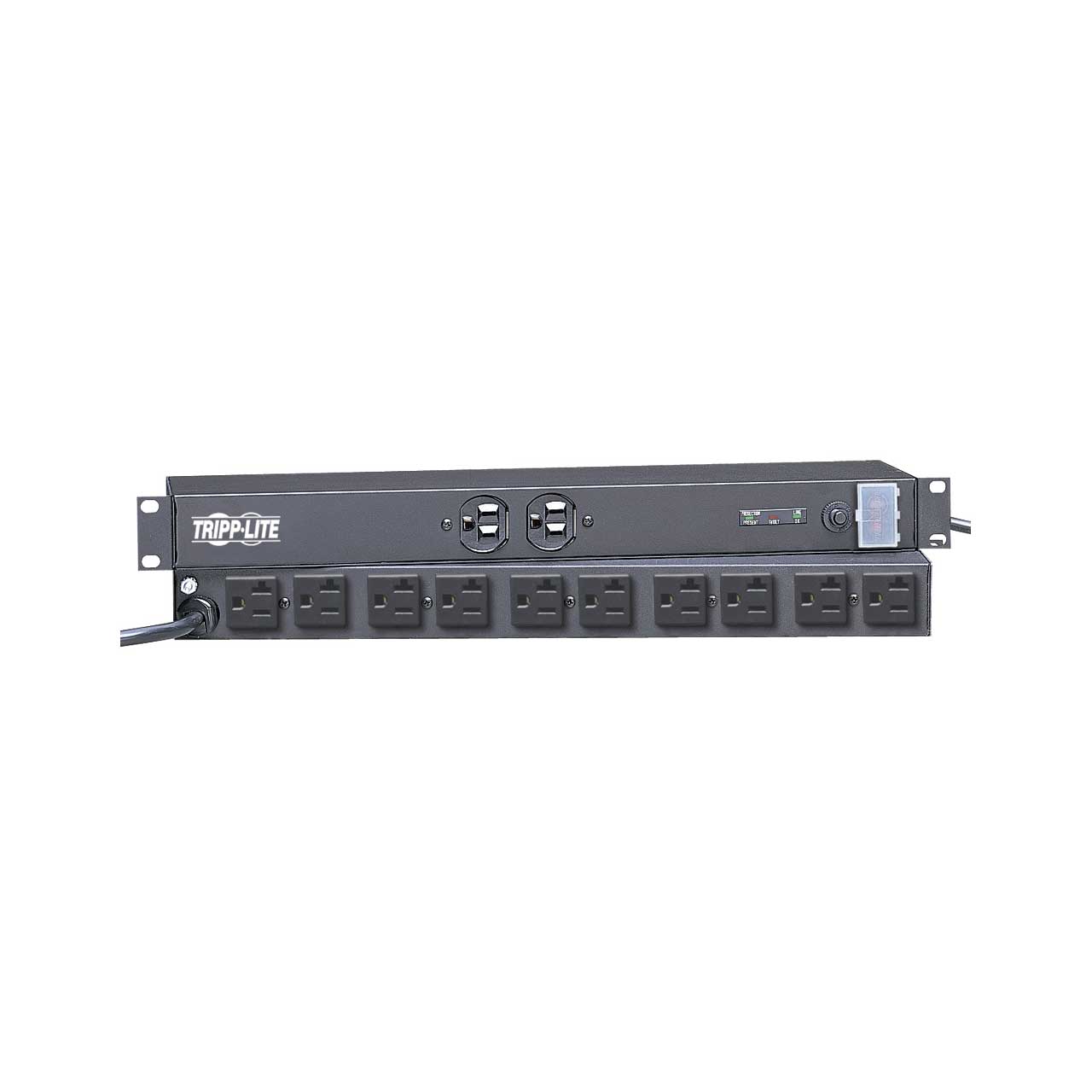Tripp Lite Isobar Surge Protector Rackmount 20A 12 Outlet 15' Cord 1URM -  surge protector - IBAR12-20T - Power Strips & Surge Protectors 