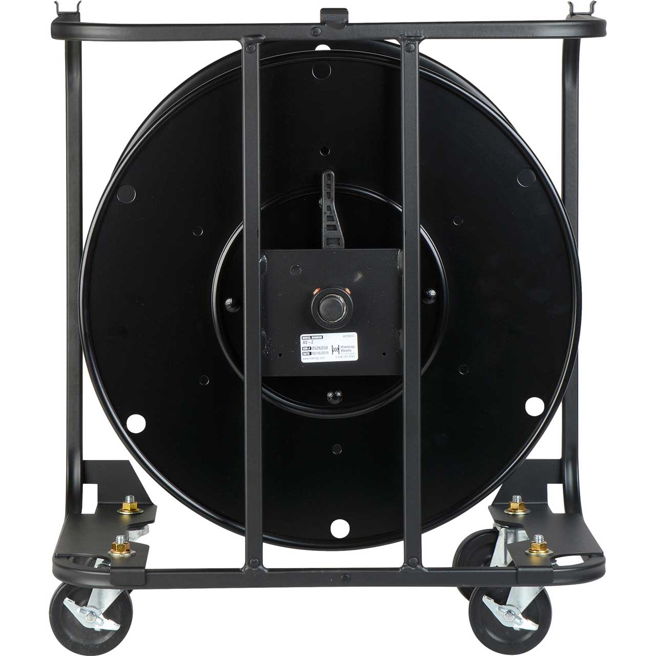 Hannay Reels AVF-18 Fiber Optic Series Metal Cable Reel for up to 1000 Feet  of SMPTE Cable - with Casters