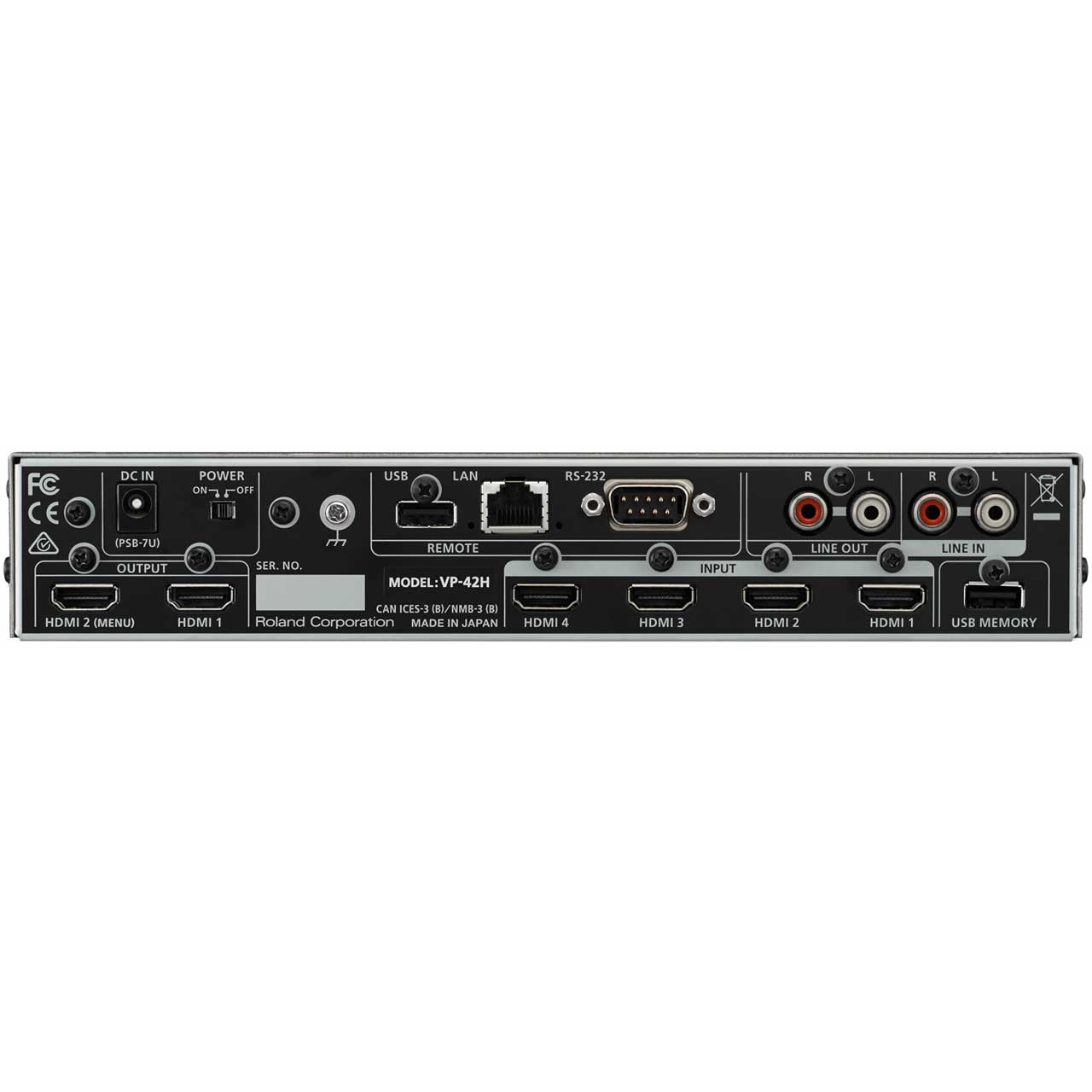 VP-42H AV Video Processor 4 HDMI i/p / 2 HDMI o/p 1U, Roland Pro AV