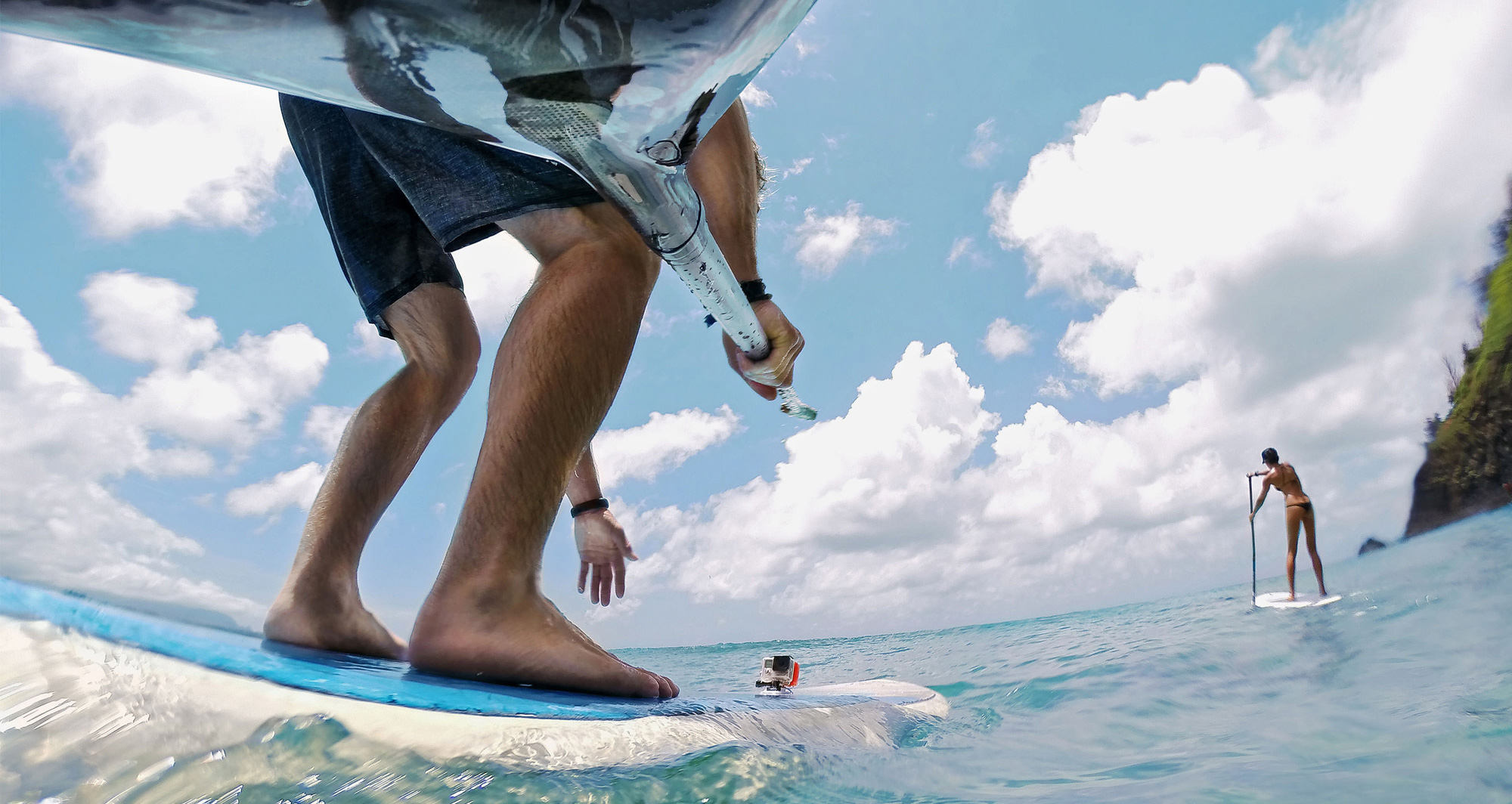 Surf mountain. Крепление на доску для серфинга/вейка GOPRO Surf Mounts. ASURF-001.