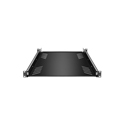 Adam Hall 87556 1RU Rack Tray with Pull-Out Rails - Black Powder Coat