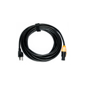 Photo of American DJ SIP1MPC25 IP65 Power Twist Lock to Standard 3-Prong Edison Plug Cable - 25 Foot - Black