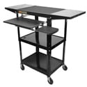 Photo of Amplivox SN3370 Adjustable Height Metal Workstation with laptop shelf