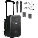 Anchor Audio 781425 Liberty 3 Hub Battery Powered PA System w/  2 Wireless Handheld & 2 Collar Mics w/ 2 Beltpacks