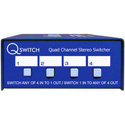 Photo of ARX QS-1 Quad Channel 4x1 or 1x4 Stereo Audio Switcher Q-Switch