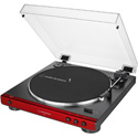Photo of Audio-Technica AT-LP60X-BK Fully Automatic Belt-Drive Turntable - Red/Black