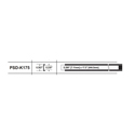 AVP PSD-K175 Peel and Stick Self-Adhesive Designation Channel Kit - 0.363 inches x 17.5 inches