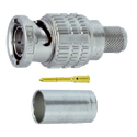 Photo of Canare BCP-D33UHW BNC Mobile 12G Crimp Plug BNC Connector for Canare L-3.3CUHWS - 20/Pack