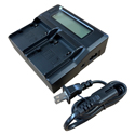 Photo of Bescor BPA60DBC Dual Bay Charger with LCD Display Screen for BPA60 Batteries