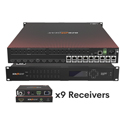 Photo of BZBGEAR BG-4K-VP99PRO 9x9 4K UHD HDMI Matrix Switcher/Video Wall Processor/Multiviewer over Cat5/6/7 w/ 9 Receiver Kit