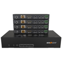 BZBGEAR UDA-E14 1x4 UHD HDMI HDBaseT Splitter/Distribution Amplifier over Category Cable (Kit Includes 4x RX)