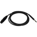 Bittree LPCXF4800-110 Female XLR to 1/4 Inch Long Frame 110 Ohm Audio Adapter Cable - Black - 48 Inch