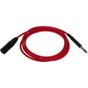 Bittree LPCXM4802-110 XLR Male to 1/4 Inch Long Frame Male 110 Ohm Audio Adapter Cable - Red - 48 Inch