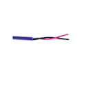 Photo of Belden 1801B CMP Single Pair 24 AWG O/A Foil Flamarrest Jacket Digital Audio Cable - Violet - 1000 Foot