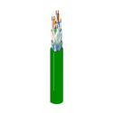 Photo of Belden 2412FS Riser/CMR CAT6+ Enhanced Premise Horizontal 4-Pr Cable (350MHz) F/UTP Foil-Shld 23AWG - DK Green - 1000 Ft