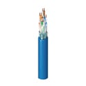 Photo of Belden 2412FS Riser/CMR CAT6+ Enhanced Premise Horizontal 4-Pr Cable (350MHz) F/UTP Foil-Shld 23AWG - Lt Blue - 1000 Ft