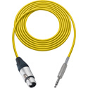 Photo of Sescom BSC50XJSZYW Audio Cable Belden Star Quad 3-Pin XLR Female to 1/4 TRS Balanced Male Yellow - 50 Foot