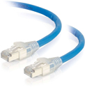 Photo of C2G 43174 CMP/Plenum HDBaseT Certified Cat6a Cable w/Discontinuous Shielding - 100 Foot - Blue