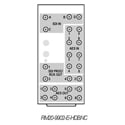 Cobalt RM20-9902-E-HDBNC 20 Slot openGear Frame Rear I/O Module - 4 3G/HD/SD-SDI In/Out - 8 AES In/Out